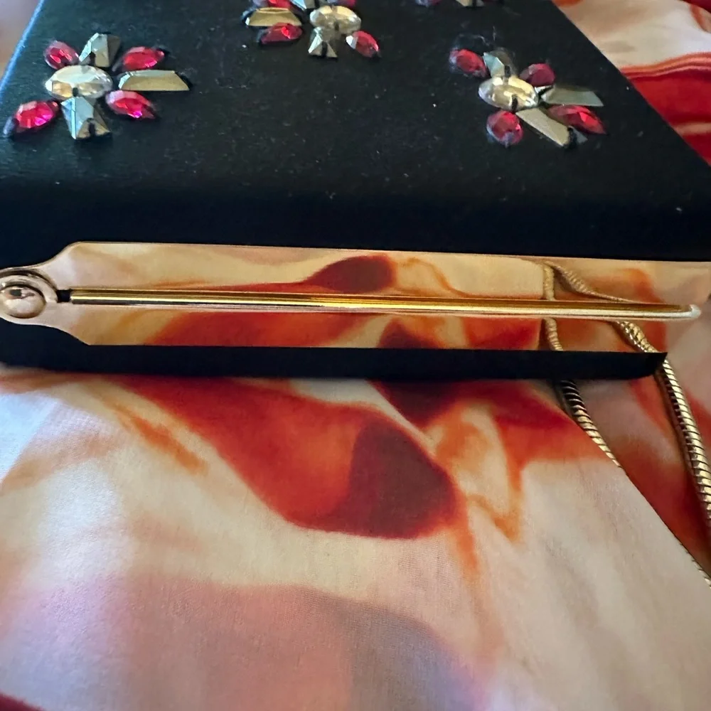 Kate Spade Tiny Emmanuel Crystal Bag - Satin Clutch Is Perfect‎ For Evenings Out